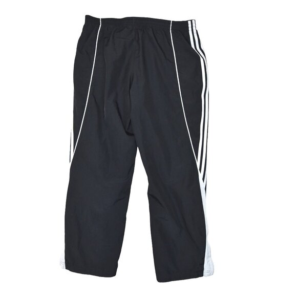 adidas Other - Adidas Y2K From 2010 Black 3-Stripes Track Pants Men’s L Zip Hem Retro OG